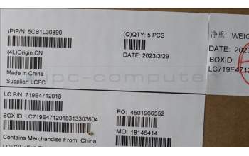 Lenovo 5CB1L30890 COVER Upper Case ASM_ENG L82WK ONGY WH