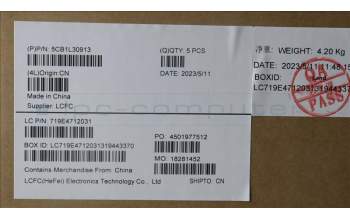 Lenovo 5CB1L30913 COVER Upper Case ASM_THAI L82WK ONGY WH