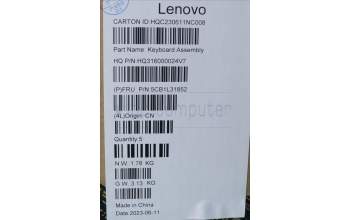 Lenovo 5CB1L31852 COVER Upper Case ASM_SWS H 82YN FP STGY