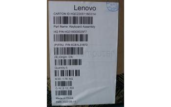 Lenovo 5CB1L31872 COVER Upper Case ASM_ITA H 82YN NFP STGY