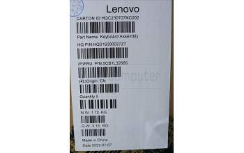 Lenovo 5CB1L32685 COVER Upper Case ASM_CZE/SLK H82YNFPARGY
