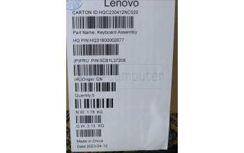Lenovo 5CB1L37208 COVER Upper Case ASM_GER H 82YN NFP ARGY
