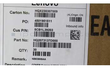 Lenovo 5CB1L39203 COVER D cover H 82YN STGY