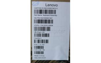 Lenovo 5CB1L40838 COVER Upper Case ASM_EUROENGH82YLNFPSTGY