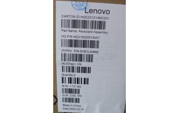 Lenovo 5CB1L40868 COVER Upper Case ASM_TUR H 82YL NFP TT