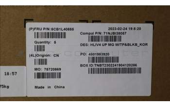 Lenovo 5CB1L40885 COVER Upper Case ASM_KOR C21JC MGBL