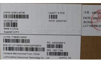 Lenovo 5CB1L45736 COVER Upper Case ASM_SPA L82X7 AG BL