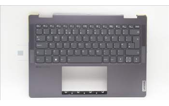 Lenovo 5CB1L48268 C-Abdeckung mit Tastatur, Englisch (GB), Sturmgrau, Ohne_Fingerabdruckscanner