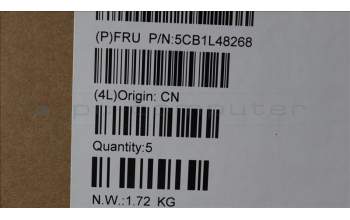 Lenovo 5CB1L48268 C-Abdeckung mit Tastatur, Englisch (GB), Sturmgrau, Ohne_Fingerabdruckscanner