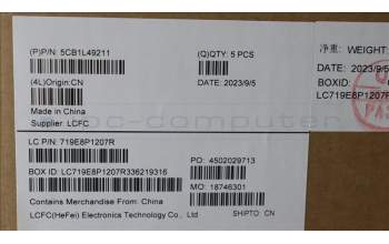 Lenovo 5CB1L49211 COVER Upper Case ASM_BEL L82X6 FP AG BL