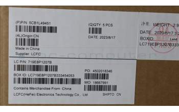 Lenovo 5CB1L49451 COVER Upper Case ASM_BEL L82X6 NFP AGNBL