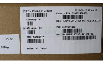 Lenovo 5CB1L49781 COVER Upper Case ASM_ENG C 82XV BL