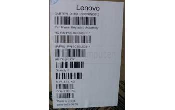 Lenovo 5CB1L50314 C-Cover with keyboard,US English Euro,Tidal Teal