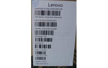 Lenovo 5CB1L50398 COVER Upper Case ASM_BEL H 83BS FP ARGY
