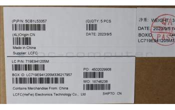 Lenovo 5CB1L53357 COVER Upper Case ASM_GER L82X8 NFP NBLAG