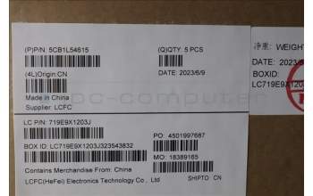 Lenovo 5CB1L54615 COVER Upper Case ASM_CZE/SLK L82WM OGRGB
