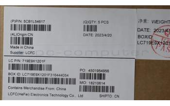 Lenovo 5CB1L54617 COVER Upper Case ASM_ENG L82WM OG RGB