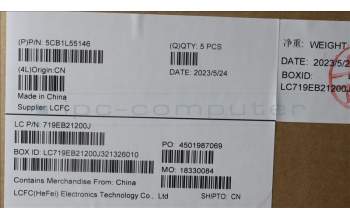 Lenovo 5CB1L55146 COVER Upper Case ASM_CZE/SLK_TTL83BY