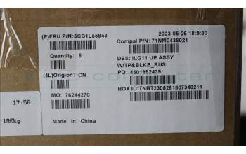 Lenovo 5CB1L55943 COVER Upper Case ASM_RUS C 82XW BL