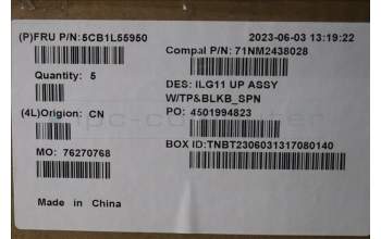 Lenovo 5CB1L55950 COVER Upper Case ASM_SPA C 82XW BL