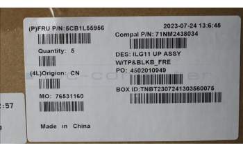 Lenovo 5CB1L55956 COVER Upper Case ASM_FRA C 82XW BL