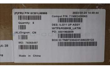Lenovo 5CB1L55985 COVER Upper Case ASM_LA SPA C 82XW RGB