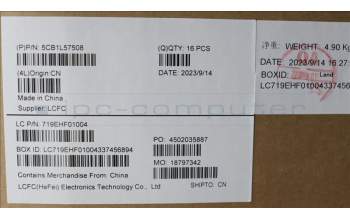 Lenovo 5CB1L57508 COVER FRU KT4DA_D_COVER_UMA_WL_ASSY_GR