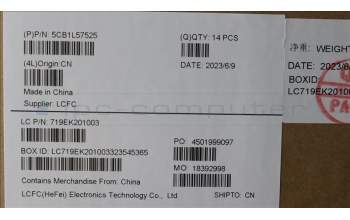 Lenovo 5CB1L57525 COVER FRU COVER ROCT_DCOVER_SWG_SUB_ASSY