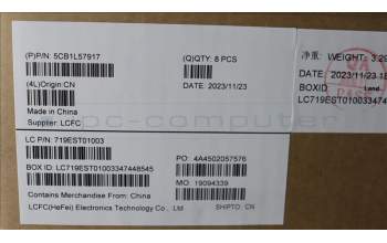 Lenovo 5CB1L57917 COVER FRU KP4D5_D_COVER_UMA_WW_ASSY_GR