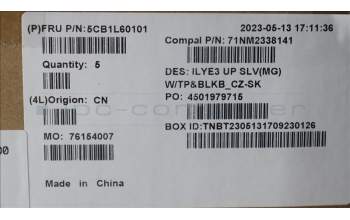 Lenovo 5CB1L60101 COVER Upper Case ASM_CZE/SLK C 82YA MGBL