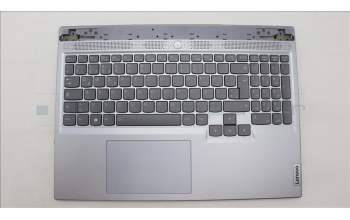 Lenovo 5CB1L60125 C-Abdeckung mit Tastatur, Deutsch, Mineralgrau, RGB-Hintergrundbel.
