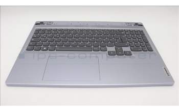 Lenovo 5CB1L60125 C-Abdeckung mit Tastatur, Deutsch, Mineralgrau, RGB-Hintergrundbel.