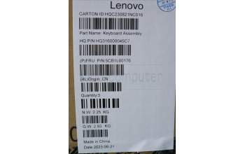 Lenovo 5CB1L60176 COVER Upper Case ASM_EURO ENGH82X3NFPSG