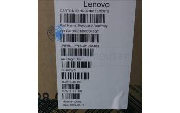 Lenovo 5CB1L64483 COVER Upper Case ASM_POR_H 82X3 NFPMIGY