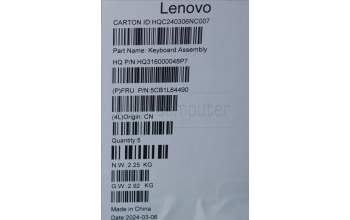 Lenovo 5CB1L64490 COVER Upper Case ASM_TUR_H 82X3 NFPMIGY