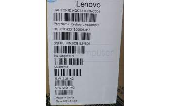 Lenovo 5CB1L64506 COVER Upper Case ASM_HBW_H 82X3 FPMIGY