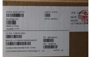 Lenovo 5CB1L67772 COVER Upper Case ASM_EURO ENG L83A1 TEX