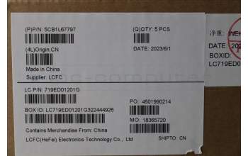 Lenovo 5CB1L67797 COVER Upper Case ASM_UKR L83A1 TEX