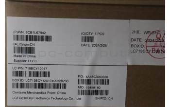 Lenovo 5CB1L67942 COVER Upper Case ASM_SPA L83A0 TEX