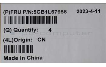 Lenovo 5CB1L67956 COVER Hinge Cover w/Antenna C 82Y3 Grey