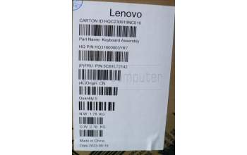 Lenovo 5CB1L72142 COVER Upper Case ASM_HUN H 83AM ARGY