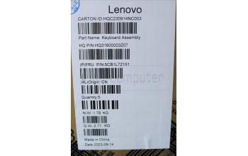 Lenovo 5CB1L72151 COVER Upper Case ASM_SLV H 83AM ARGY