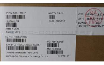 Lenovo 5CB1L79617 COVER Upper Case ASM_UKR L83A2 FP I/G