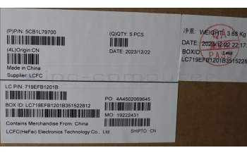 Lenovo 5CB1L79700 COVER Upper Case ASM_KOR L83AR AG I