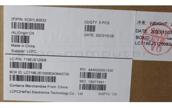 Lenovo 5CB1L80533 COVER Upper Case ASM_FRA L83AA MG