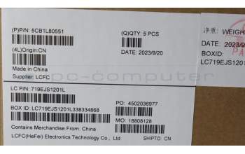 Lenovo 5CB1L80551 COVER Upper Case ASM_SWS L83AA MG