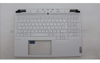 Lenovo 5CB1L83654 C-Cover with keyboard, German, White, RGB Backlight, UK