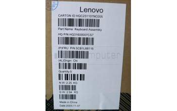 Lenovo 5CB1L88116 COVER Upper Case ASM_ARA_H 83E0_NFP_STGY