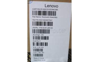 Lenovo 5CB1L88128 COVER Upper Case ASM_HBW_H 83E0_NFP_STGY