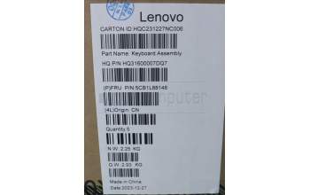 Lenovo 5CB1L88148 COVER Upper Case ASM_ARA_H 83E0_FP_MIGY